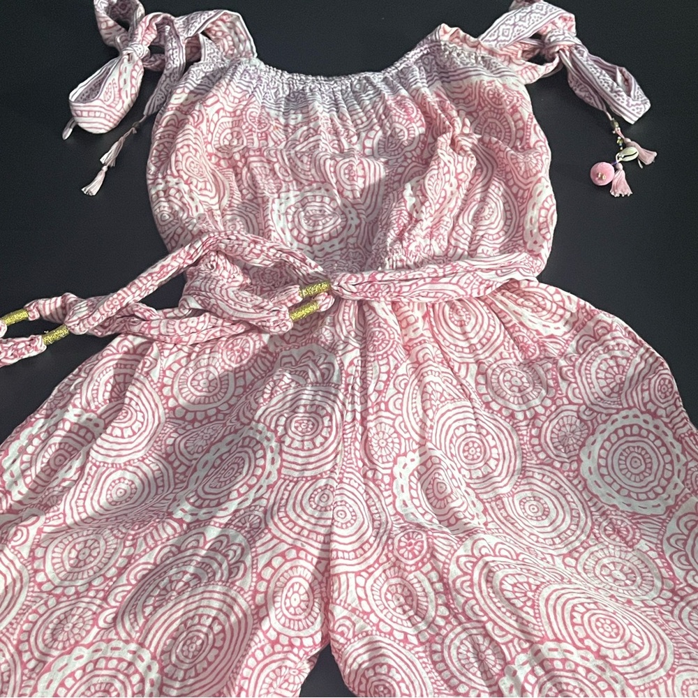 Alicia Bell Pink Patterned Women's Romper - Picture 6 of 9